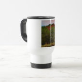 Mug De Voyage Cerf avec ciel bleu rose (Devant gauche)