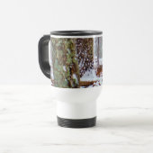 Mug De Voyage Cerf dans la neige, lécher la jambe (Devant gauche)