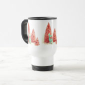 Mug De Voyage Cerf de Noël rétro (Devant gauche)