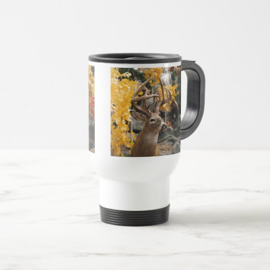 Mug De Voyage Cerfs communs de trophée (Devant droit)