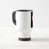 Mug De Voyage Cerises Rockabilly RAB Impression Léopard Coeur (Devant gauche)