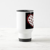 Mug De Voyage Cerises Rockabilly RAB Impression Léopard Coeur (Centre)