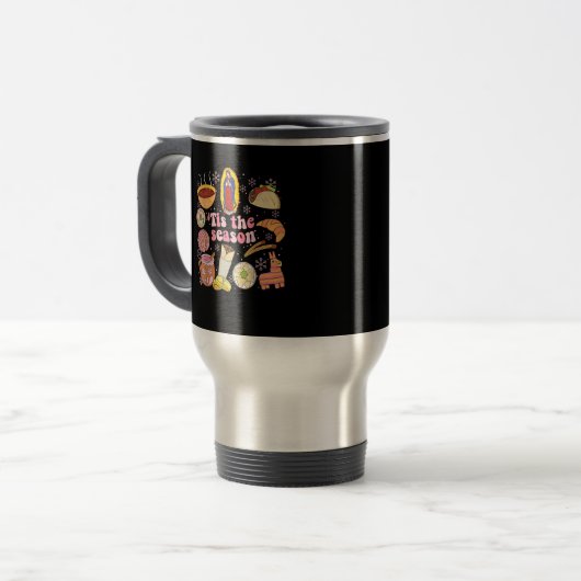 Mug De Voyage C'Est La Saison Fête De Noël Mexicaine (Devant gauche)