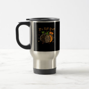 Mug De Voyage C'est l'automne, les citrouilles léopard infirmièr