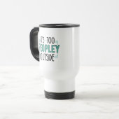 Mug De Voyage C'est trop de gens à l'extérieur Introvert (Devant gauche)
