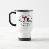 Mug De Voyage C'est un chien ! J'aime mon Pom-A-Nauze (Gauche)