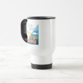 Mug De Voyage C'est une bonne journée pour aller pêcher (Devant gauche)