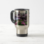 Mug De Voyage Chalet victorien pourpre - Vignoble de Martha (Devant gauche)
