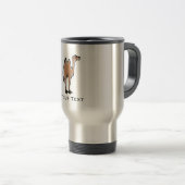 Mug De Voyage Chameau mignon ; Métal-regard (Devant droit)