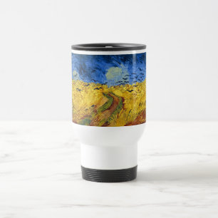 Mug De Voyage Champ de blé de Van Gogh avec Corbeaux Post-Impres