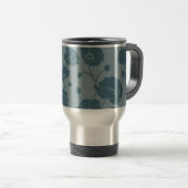 Mug De Voyage Champ de bleus de Poppies (Devant droit)