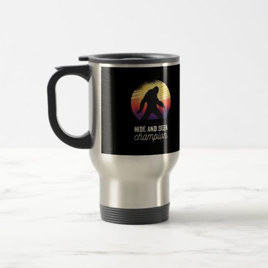Mug De Voyage Champion de cache-cache Bigfoot - Croyant Yeti drô (Gauche)