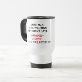 Mug De Voyage Changer de date Mariage Musique (Devant gauche)