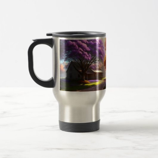Mug De Voyage "Charme intemporel : Ferme et Vieux Jacaranda (Gauche)