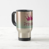 Mug De Voyage Charming Chic, Tiara, Princesse, Glitterie (Devant gauche)