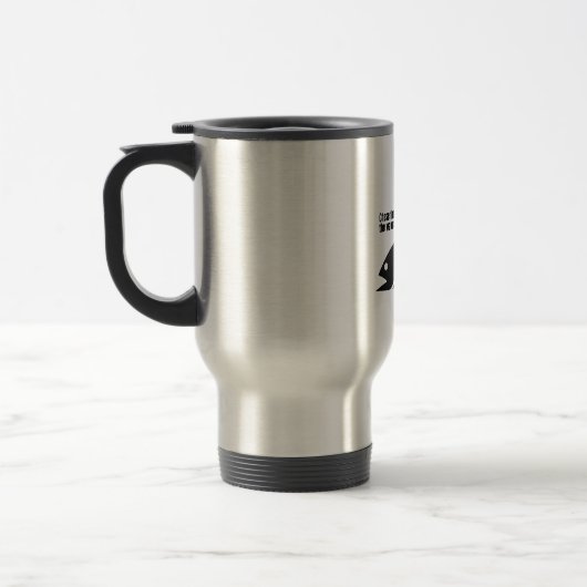 Mug De Voyage Chasse la prise, conquiert les vagues. (Gauche)