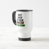 Mug De Voyage Chasseur de danse de ballet (Devant gauche)