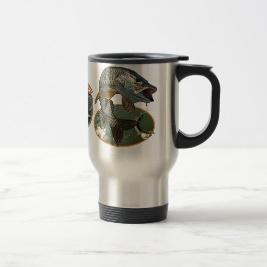 Mug De Voyage Chasseur de Muskie (Droit)