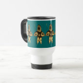 Mug De Voyage Chasseur Inuit Fractal (Devant gauche)