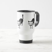 Mug De Voyage Chat à grains (Devant droit)