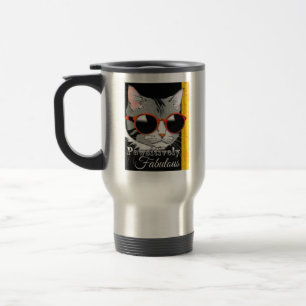 Mug De Voyage Chat à la mode