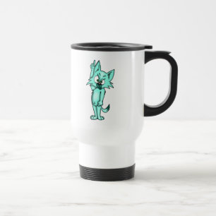 Mug De Voyage Chat autoritaire drôle de bande dessinée