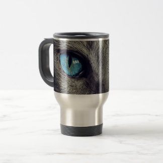Mug de voyage Chat aux yeux bleus