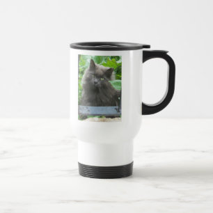 Mug De Voyage Chat bleu russe gris-long