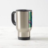Mug De Voyage Chat Chaton Rose Violet (Devant gauche)