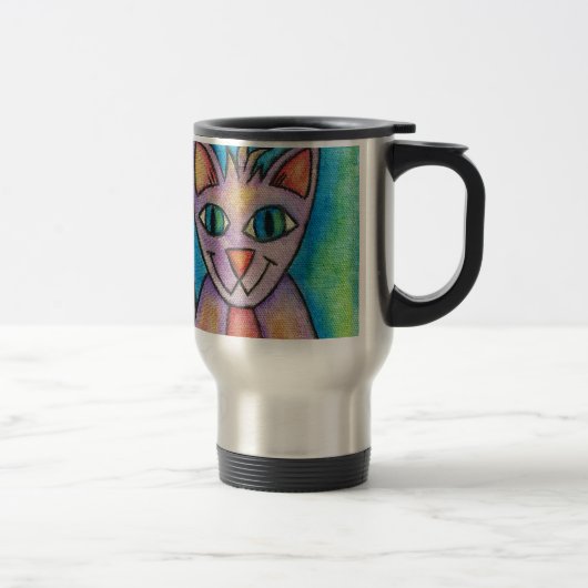 Mug De Voyage Chat Chaton Rose Violet (Droit)