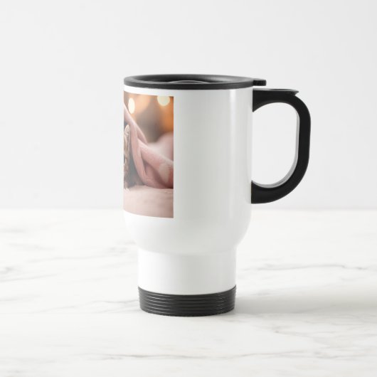 Mug De Voyage Chat d'abord, café ensuite (Droite)