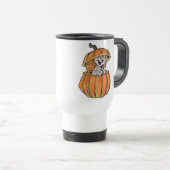 Mug De Voyage Chat dans un citrouille (Devant droit)