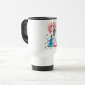 Mug De Voyage chat de rockabilly en couleurs (Devant gauche)