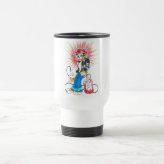 Mug De Voyage chat de rockabilly en couleurs