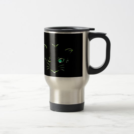 Mug De Voyage chat de voleur de logo (Droit)