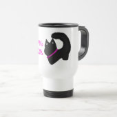 Mug De Voyage Chat diva avec éclat (Devant droit)