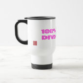 Mug De Voyage Chat diva avec éclat (Gauche)