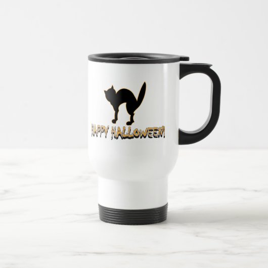 Mug De Voyage Chat effrayant d'Halloween (Droite)