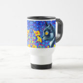 Mug De Voyage Chat en fleurs (Devant droit)