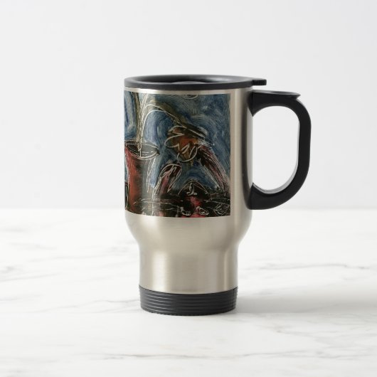 Mug De Voyage Chat et Fleur I (Droit)