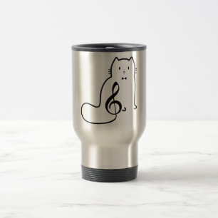 MUG DE VOYAGE CHAT ET NOTE DE MUSIQUE