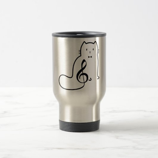MUG DE VOYAGE CHAT ET NOTE DE MUSIQUE (Centre)