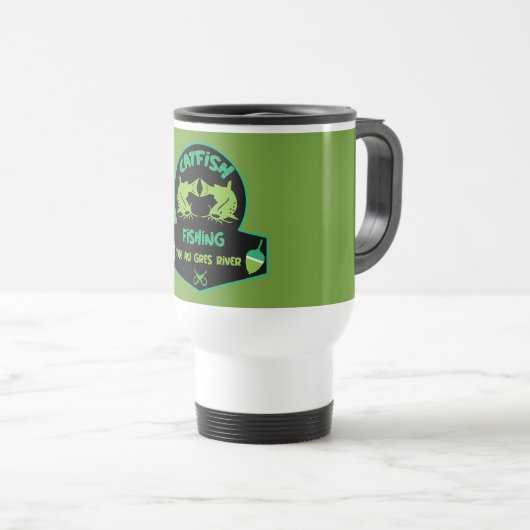 Mug De Voyage Chat Fishing Au Gres (Devant droit)