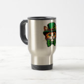Mug De Voyage Chat mignon/chaton Saint Patrick's Day (Devant gauche)