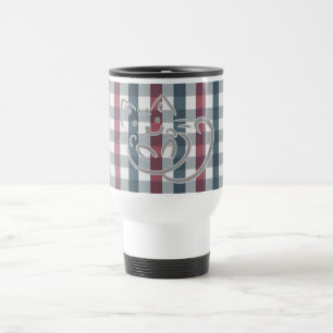 Mug De Voyage Chat mignon et motif carreaux