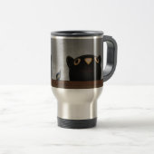 Mug De Voyage Chat noir (Devant droit)
