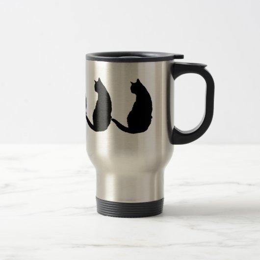 Mug De Voyage Chat noir (Droit)