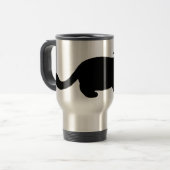 Mug De Voyage Chat noir Cool| Poète Kitty Lover (Devant gauche)