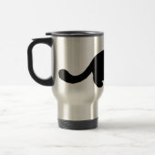 Mug De Voyage Chat noir Cool| Poète Kitty Lover (Gauche)