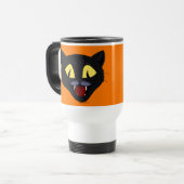 Mug De Voyage Chat noir d'Halloween (Devant gauche)